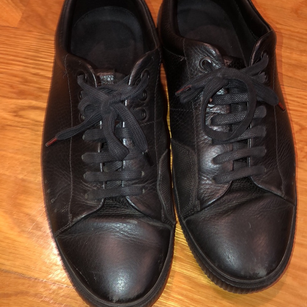 Black Leather Men's Shoes